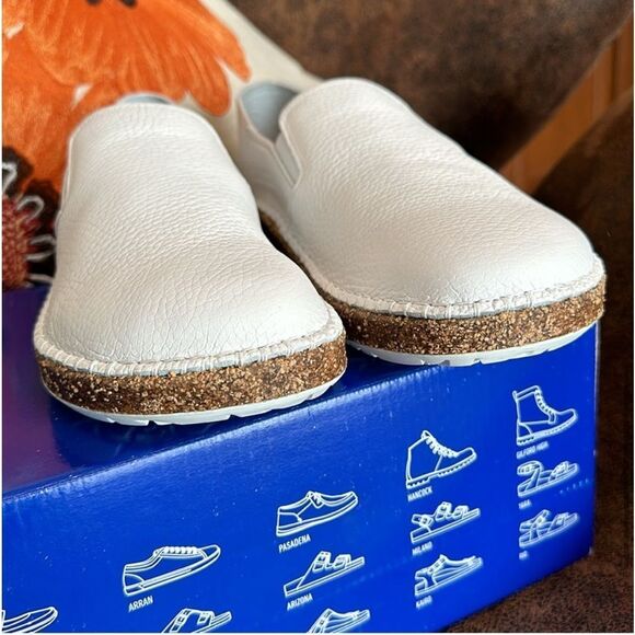 BIRKENSTOCK CALLAN 39 NATURAL FULL GRAIN LEATHER NARROW FIT 1020101 NIB 39E - Picture 5 of 15